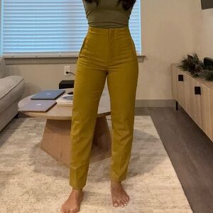 ZARA High waist Pants Olive